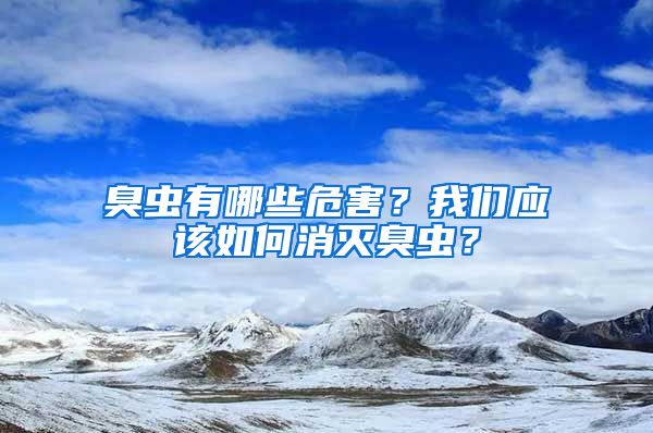 臭蟲(chóng)有哪些危害？我們應(yīng)該如何消滅臭蟲(chóng)？
